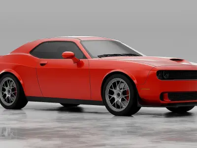 American Muscle Car 3D model