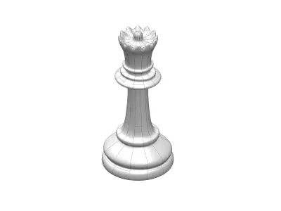 Chess queen 3D model purchase