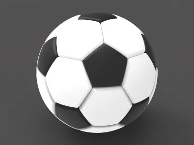 Football soccer ball 3D model