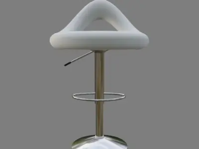 White chair Free 3D model