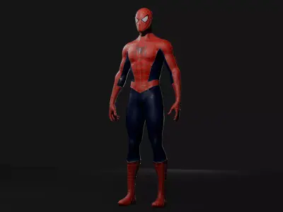 SpiderMan 3D Character Low-poly 3D model