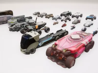 GV set 1 - 20 items 3D model
