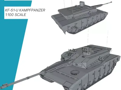 KF51 U Panther 3D print model