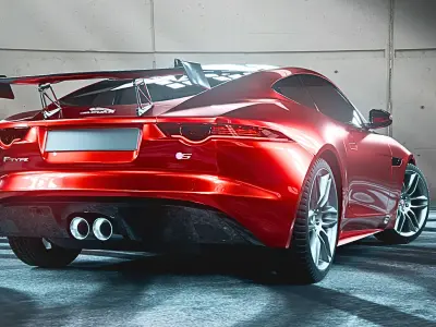 Jaguar F Type 2017 3D model
