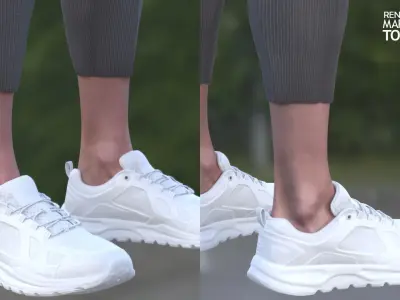 Sneakers Low-poly 3D model