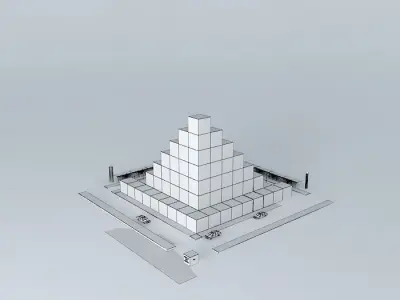 Cubical Step Center 3D model