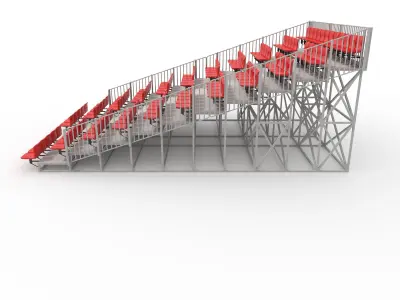 Bleachers 6 3D model