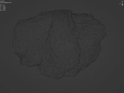 Jagged Basalt- 8K Textures - 6 Mesh Resolutions  Low-poly 3D model