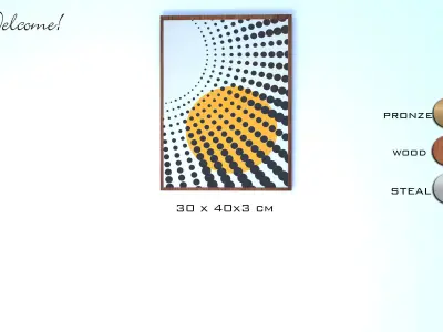 art wall poster 3D model