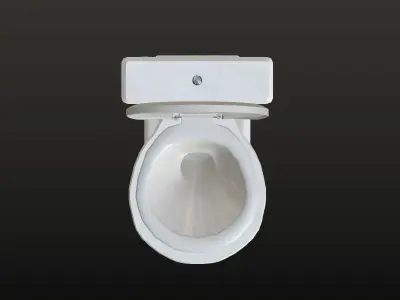 Toilet - Low poly - Game Ready Low-poly 3D model