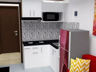 Minimalis Interior Design Apartment 3D model