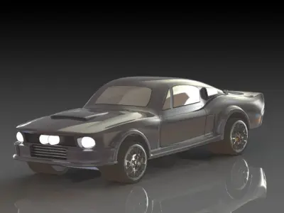 Ford Mustang 1967 Eleanor Free 3D print model