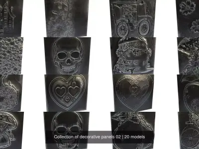 Collection of decorative panels 02