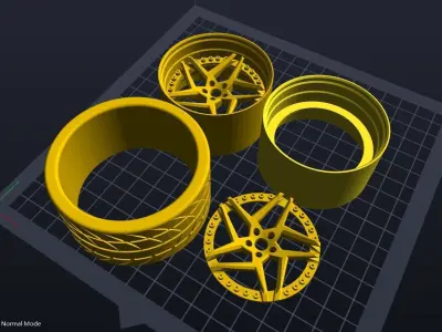 HX-01 Wheels  3D print model