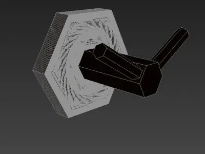 Orchid Spike Toweling Double 3D model