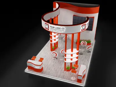 Booth Exhibition Stand a632  3D model