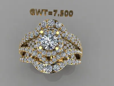 FASION  RING 3D model 5