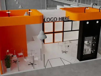 Exhibition Stand 05 5m x 8m 3D model