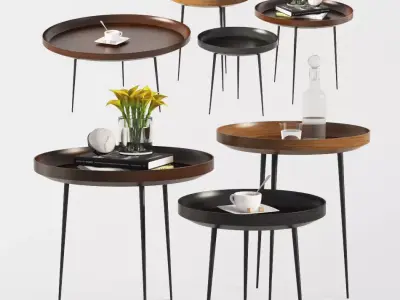 Bowl Coffee Tables Mater Design 3D model