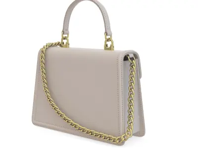 Dolce Gabbana Devotion top-handle Bag Biege Leather Low-poly 3D model