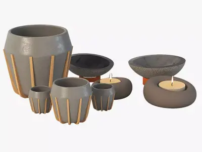La Morena Contemporist Table Decoration Ceramic Show Piece Items 3D model