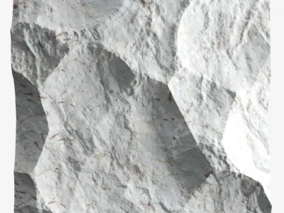 498-RockPanel sandstone wall art transparent 3D model