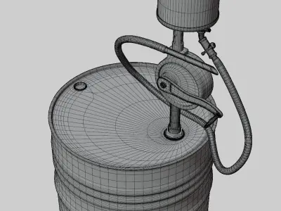 Mini Pump Gas 3D model