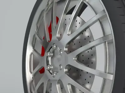 Car Wheel 3D model