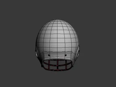 American Football Helmet 3D model