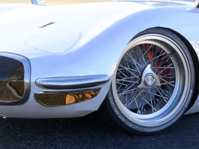 Toyota 2000GT Low-poly 3D model