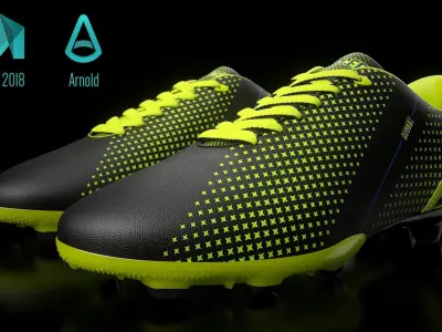 Soccer Shoe 3D model