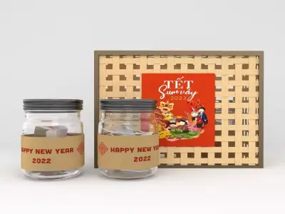Lunar new year gift set l Tet Gift Set 3D model