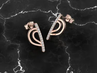 Jewelry Earring 3D print model