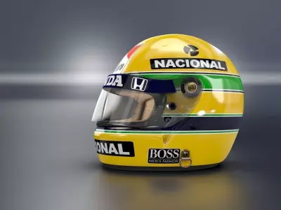 1988 Ayrton Senna Championschip Race Helmet  3D model