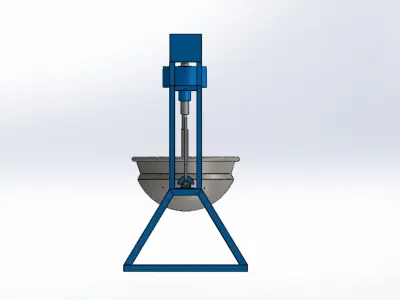 Planetary stir fry pan 3D print model