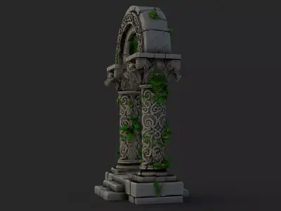 Fantasy Stone Arch High Detail  3D model