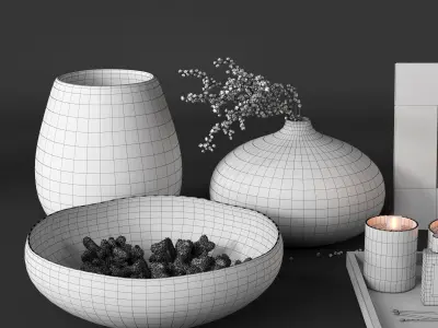 Decoration set by Kelly Hoppen  3D model