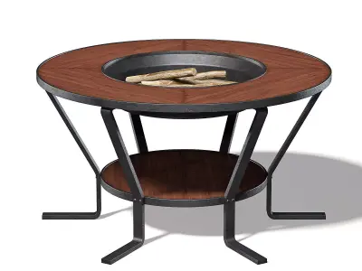 Barbecue Table 3D Model 3D model