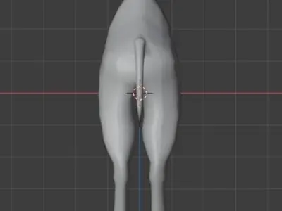 Rigged low poly camel Low-poly 3D model