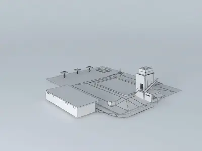 Otto Ballod swiming pool Free 3D model