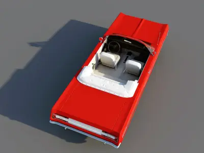 1968 plymouth fury 3 convertible 3D model