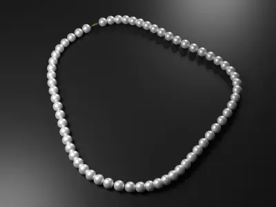 Pearl Necklace 3D model