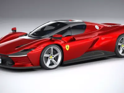 Ferrari Daytona SP3 2022 LowPoly 3D model