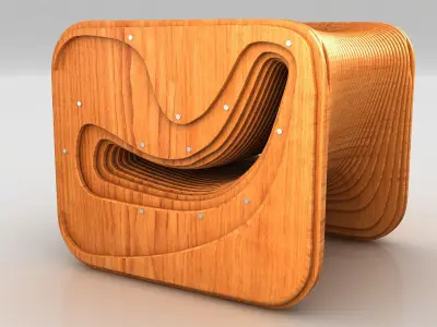 Parametric Chair 01 3D model