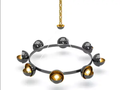 Chandelier 001 3D model