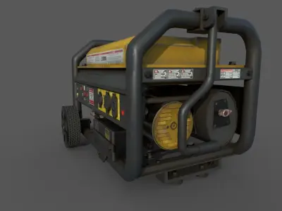 Mini Generator Low-poly 3D model