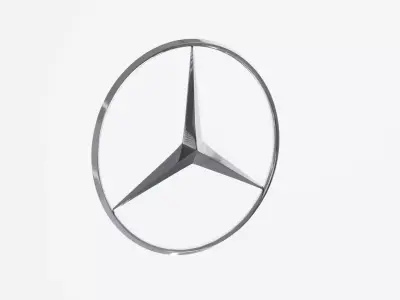 Mersedes Benz Emblem Logo 3D model