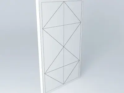 Diagonal wooden panel Free 3D model