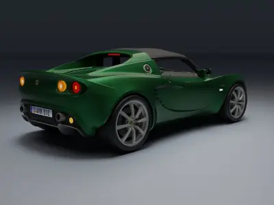 Lotus Elise Low-poly 3D model
