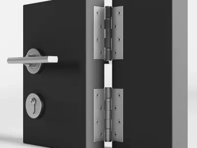 Door Hardware Set 3D model